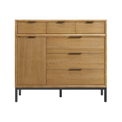 Intercon Furniture - Newport Gentleman's Chest in Natural Oak - NP-BR-5406GC-NTO-C view 2