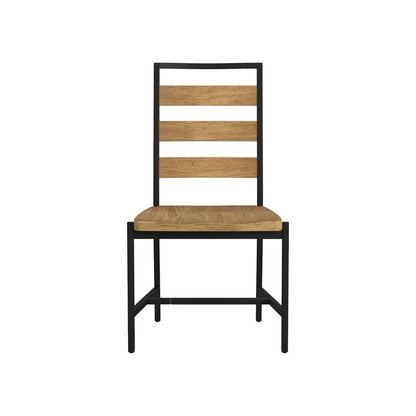 Intercon Furniture - Newport Ladder Chair in Natural Oak - NP-CH-1189W-NTO-RTA view 2