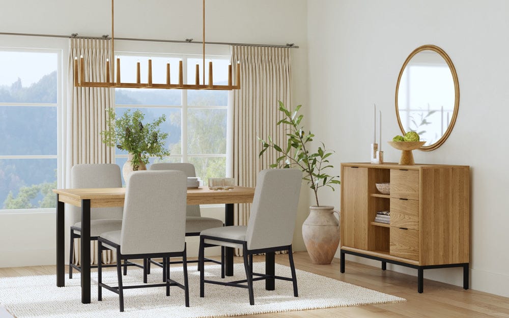 Intercon Furniture - Newport Leg Dining Table in Natural Oak - NP-TA-3660-NTO-C view 6