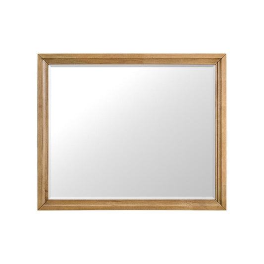 Intercon Furniture - Newport Mirror in Natural Oak - NP-BR-5491-NTO-C view 2