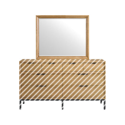 Intercon Furniture - Newport Mirror in Natural Oak - NP-BR-5491-NTO-C view 4