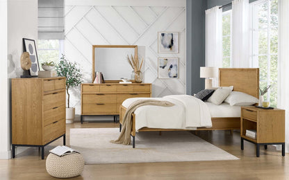 Intercon Furniture - Newport Mirror in Natural Oak - NP-BR-5491-NTO-C view 6