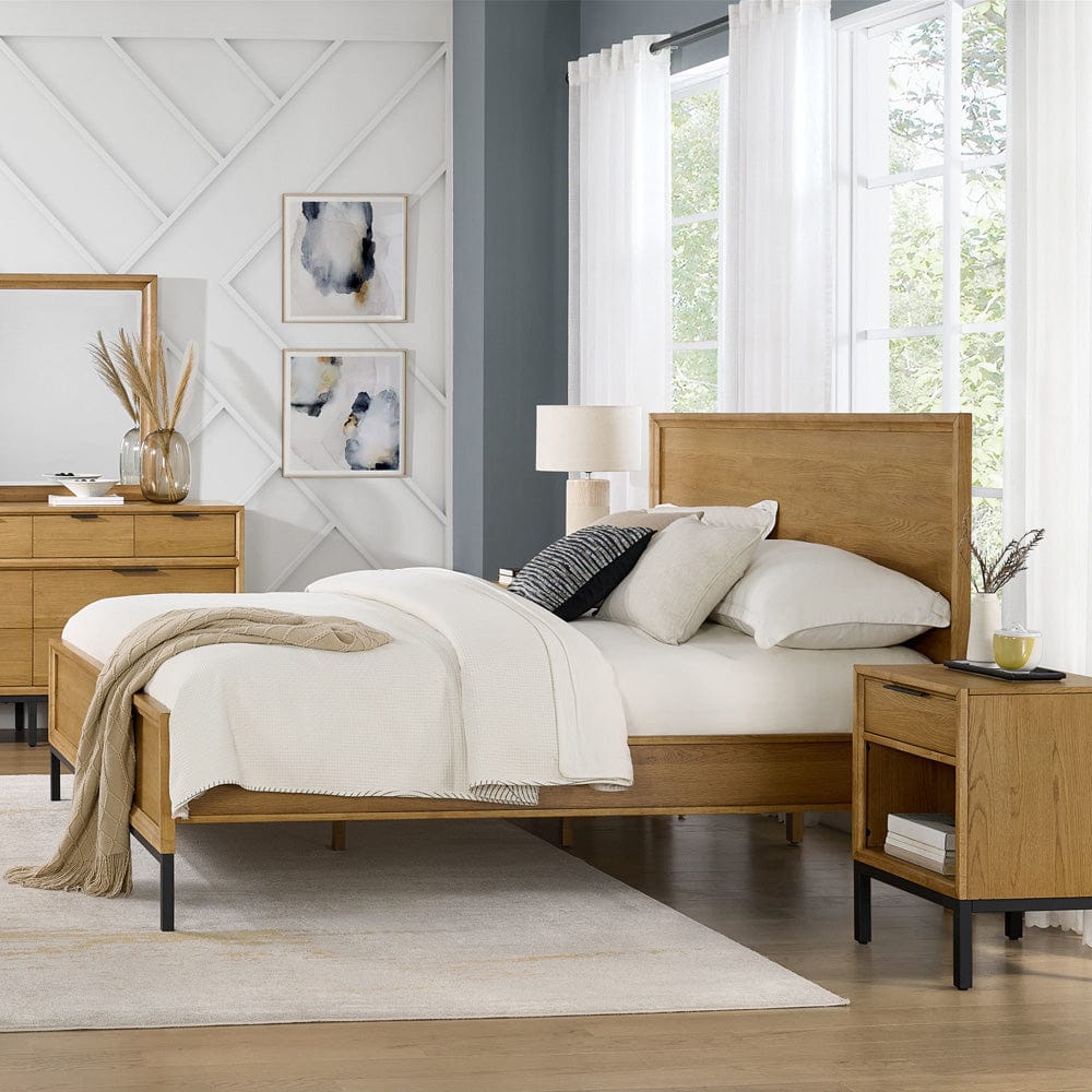 Intercon Furniture - Newport Nightstand  in Natural Oak - NP-BR-5401-NTO-C view 5