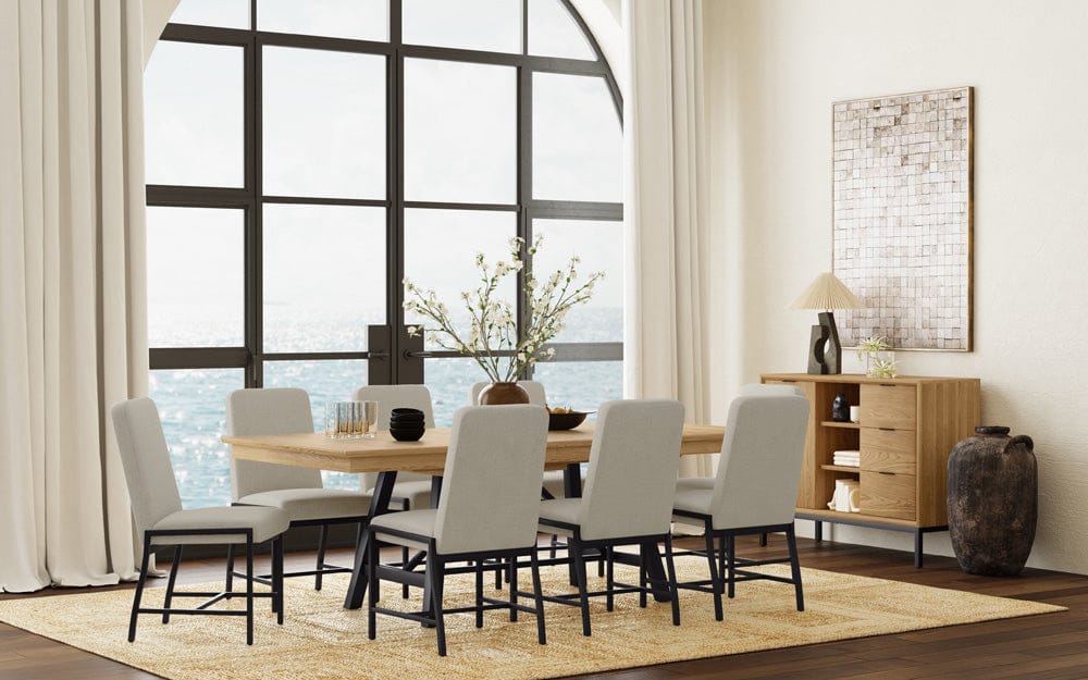 Intercon Furniture - Newport Trestle Table in Natural Oak - NP-TA-4296-NTO-C view 7