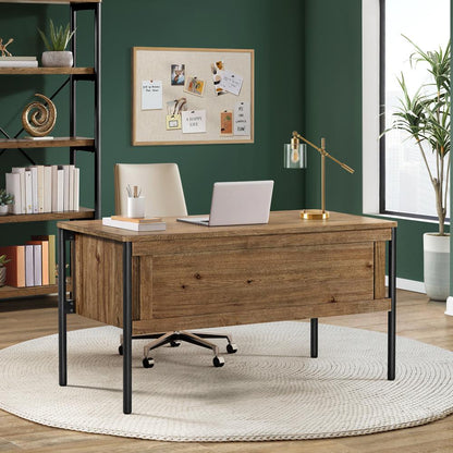 Intercon Furniture - Norcross 60 Half Ped Desk - NC-HO-6030HP-HCK-C veiw 2