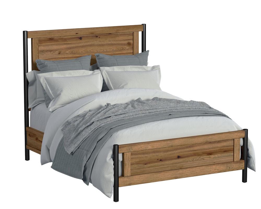 Intercon Furniture - Norcross Complete Queen Standard Bed in Hickory Finish view 1