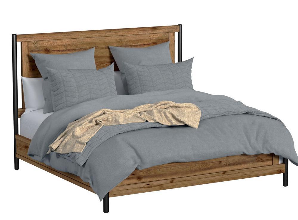 Intercon Furniture - Norcross Completed King Standard Bed in Hickory Finish veiw 1