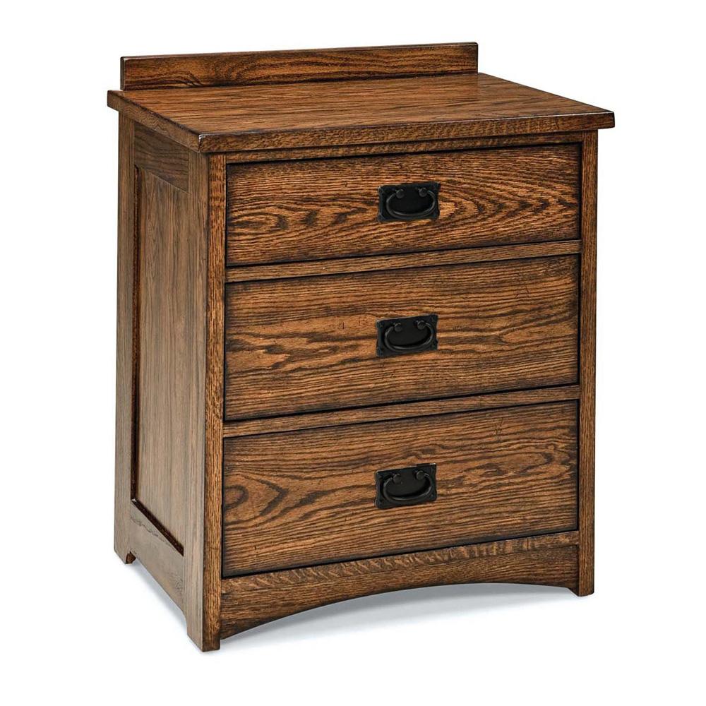 Intercon Furniture - Oak Park 3 Drawer Nightstand - OP-BR-5803-MIS-C veiw 1
