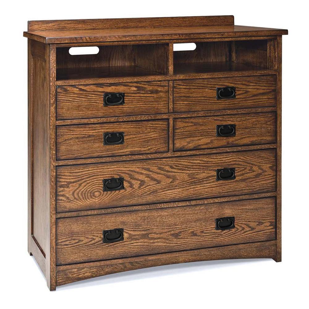 Intercon Furniture - Oak Park 5 Drawer Media Chest - OP-BR-N5806M-MIS-C veiw 1