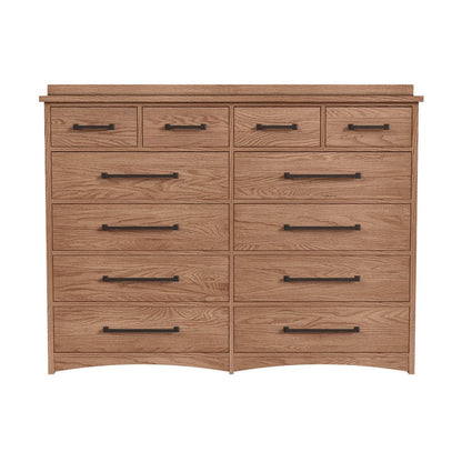 Intercon Furniture - Oak Park Dresser  in Taupe - OP-BR-5812-TAU-C view 2