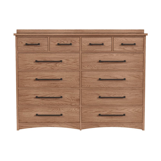 Intercon Furniture - Oak Park Dresser  in Taupe - OP-BR-5812-TAU-C view 2