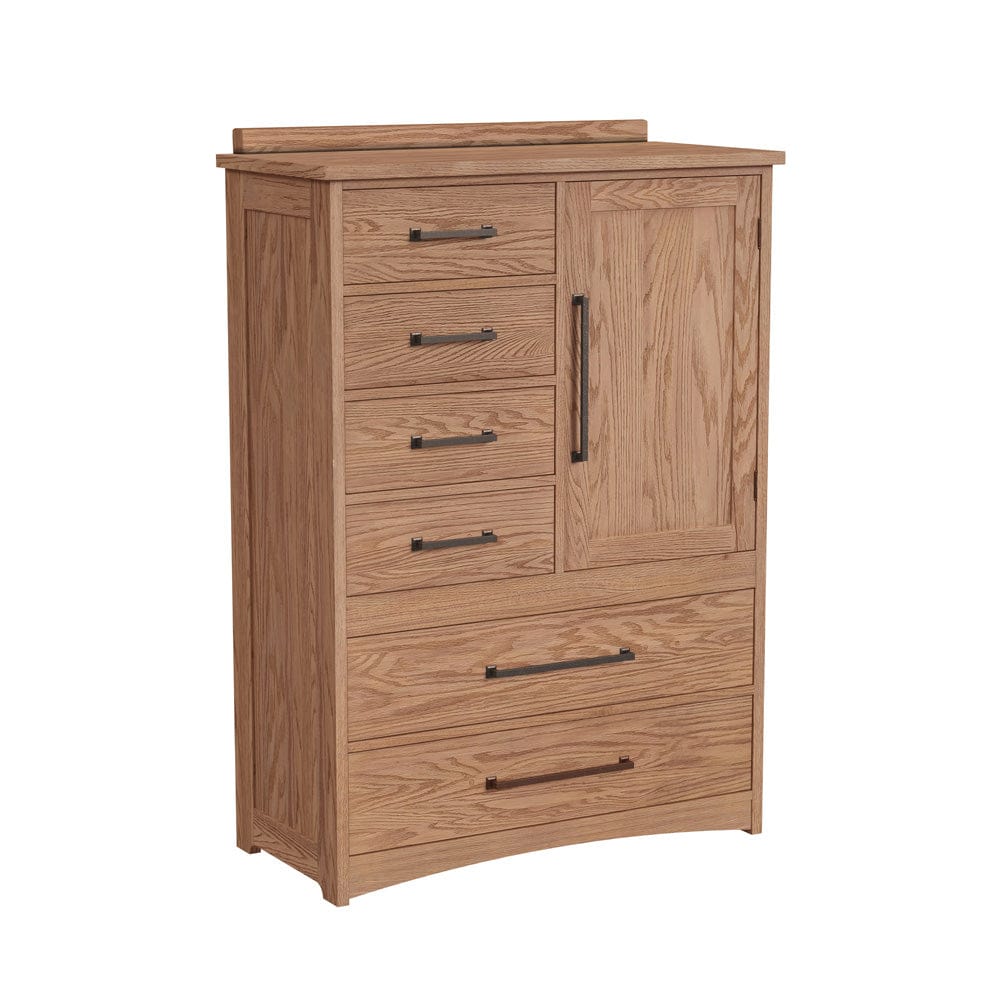 Intercon Furniture - Oak Park Gentleman's Chest  in Taupe - OP-BR-5806D-TAU-C view 1