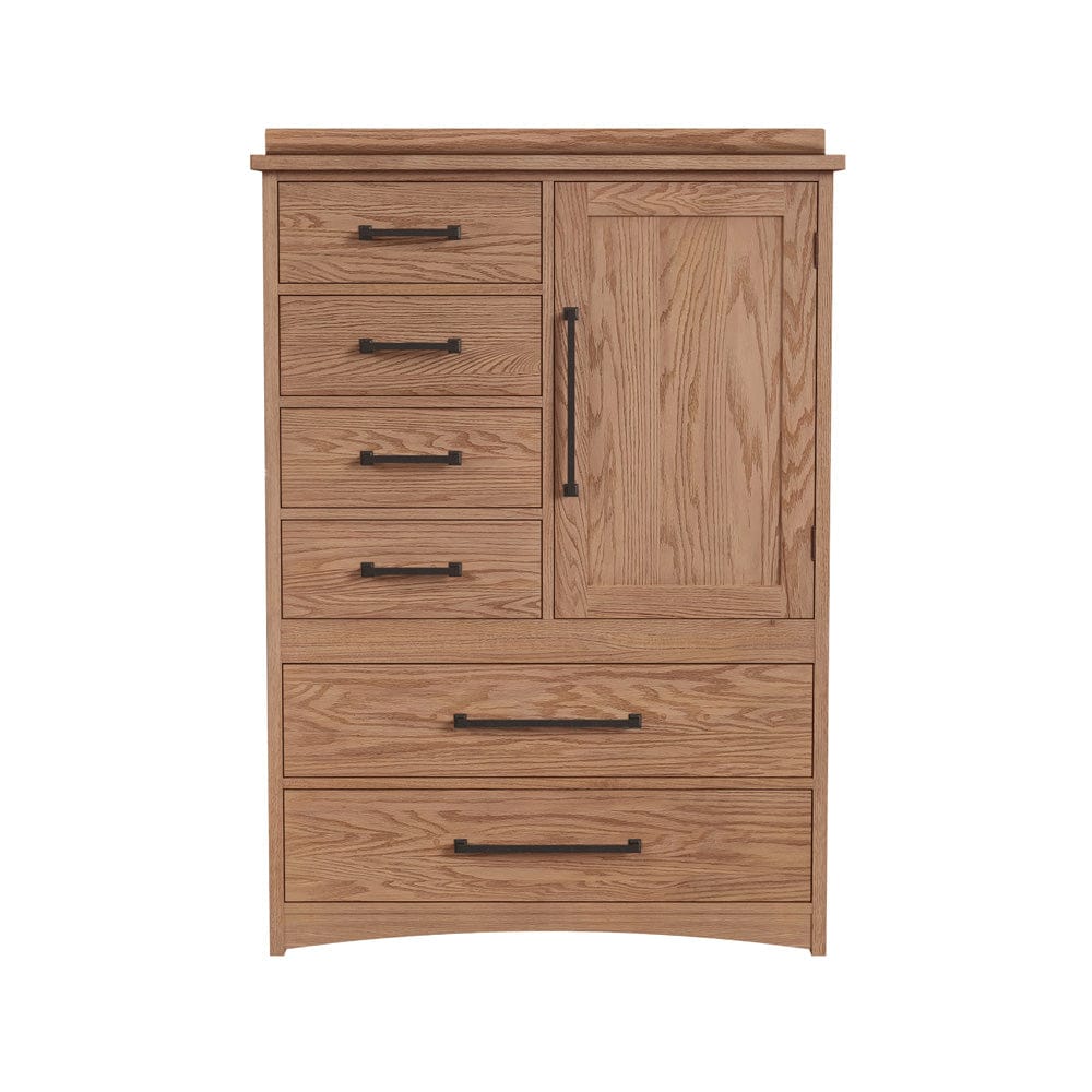Intercon Furniture - Oak Park Gentleman's Chest  in Taupe - OP-BR-5806D-TAU-C view 2