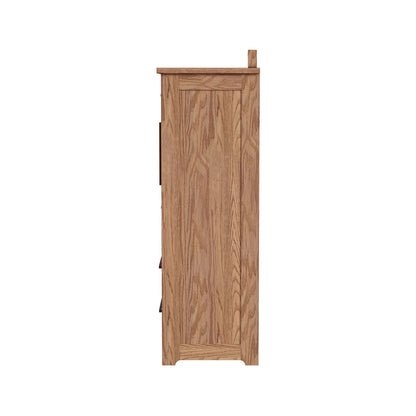 Intercon Furniture - Oak Park Gentleman's Chest  in Taupe - OP-BR-5806D-TAU-C view 3
