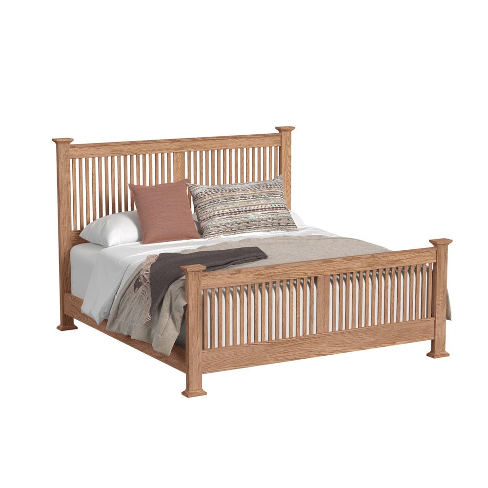 Intercon Furniture - Oak Park King Slat Bed  in Taupe - OP-BR-5825K-TAU-C view 1