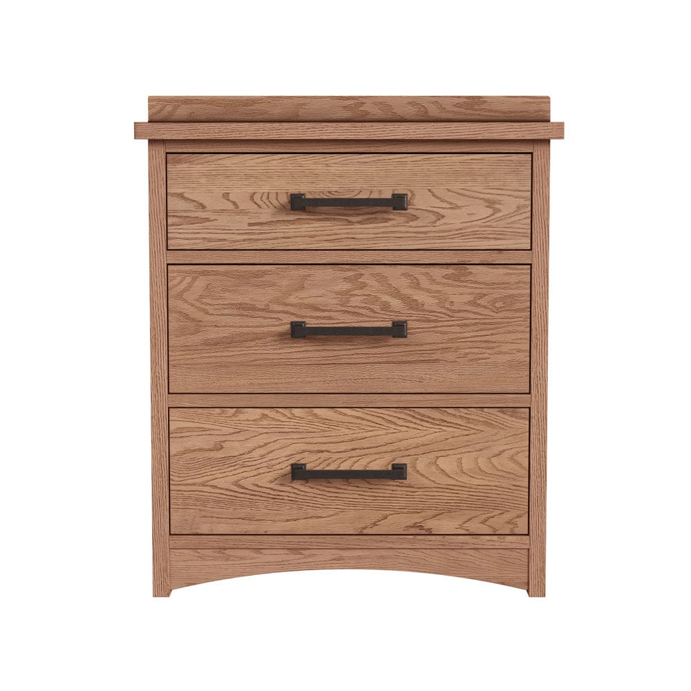 Intercon Furniture - Oak Park Nightstand  in Taupe - OP-BR-5803-TAU-C view 2