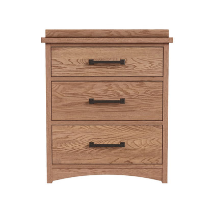 Intercon Furniture - Oak Park Nightstand  in Taupe - OP-BR-5803-TAU-C view 2