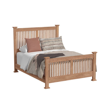 Intercon Furniture - Oak Park Queen Slat Bed  in Taupe - OP-BR-5825Q-TAU-C view 1