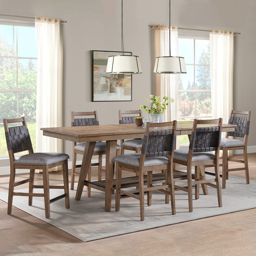 Intercon Furniture - Oslo Counter Table  in Weathered Chestnut - OS-TA-3896G-WCT-C view 4
