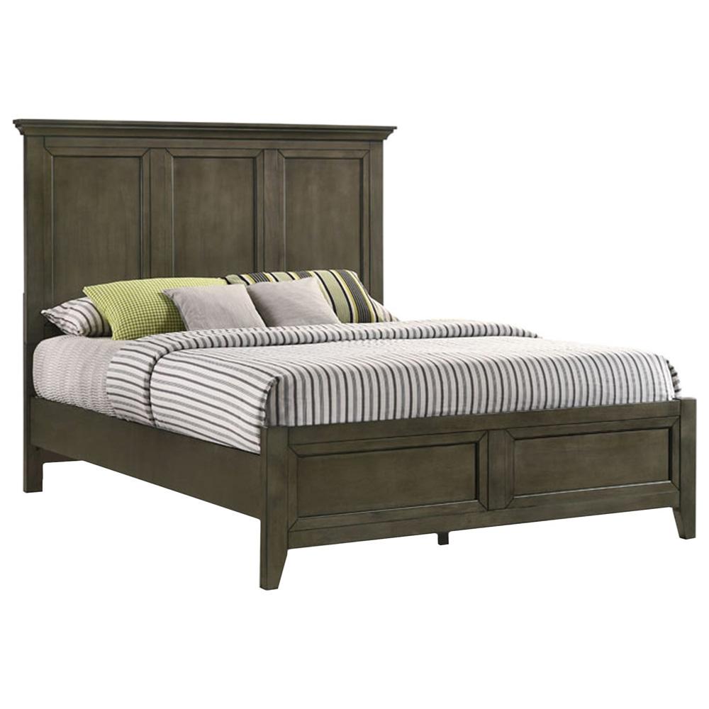 Intercon Furniture - San Mateo Complete Queen Standard Bed in Gray Finish view 1