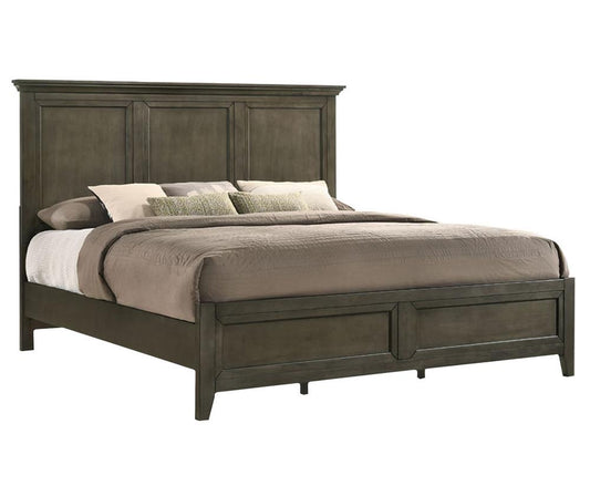 Intercon Furniture - San Mateo Completed King Standard Bed in Gray Finish veiw 1