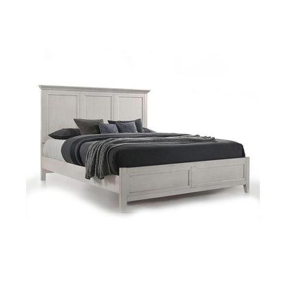 Intercon Furniture - San Mateo King Standard Bed  in Rustic White - SM-BR-8865K-RWH-C view 1
