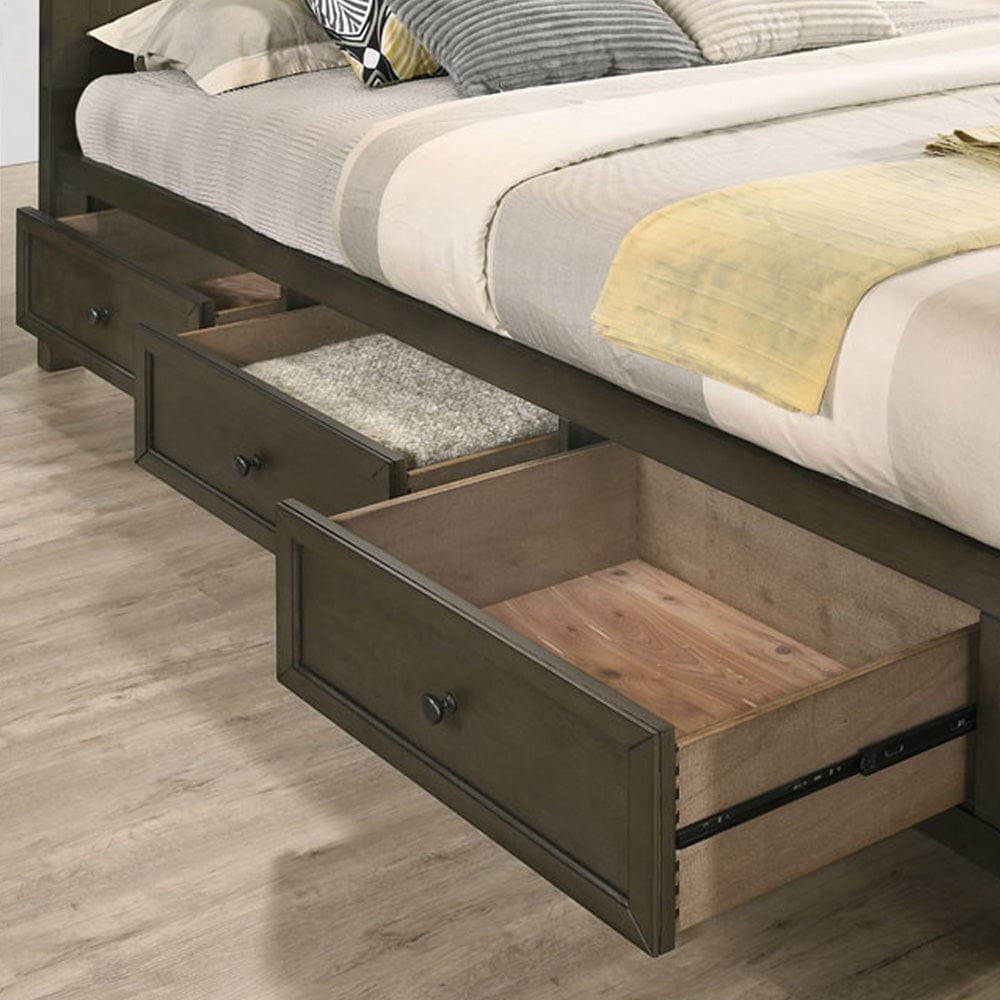 Intercon Furniture - San Mateo King Storage Bed  in Gray - SM-BR-8865KS-GRY-C view 2
