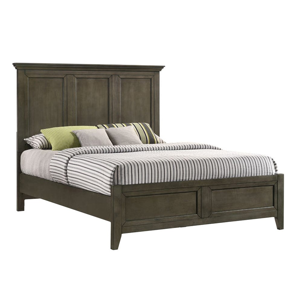 Intercon Furniture - San Mateo Queen Standard Bed  in Gray - SM-BR-8865Q-GRY-C view 1