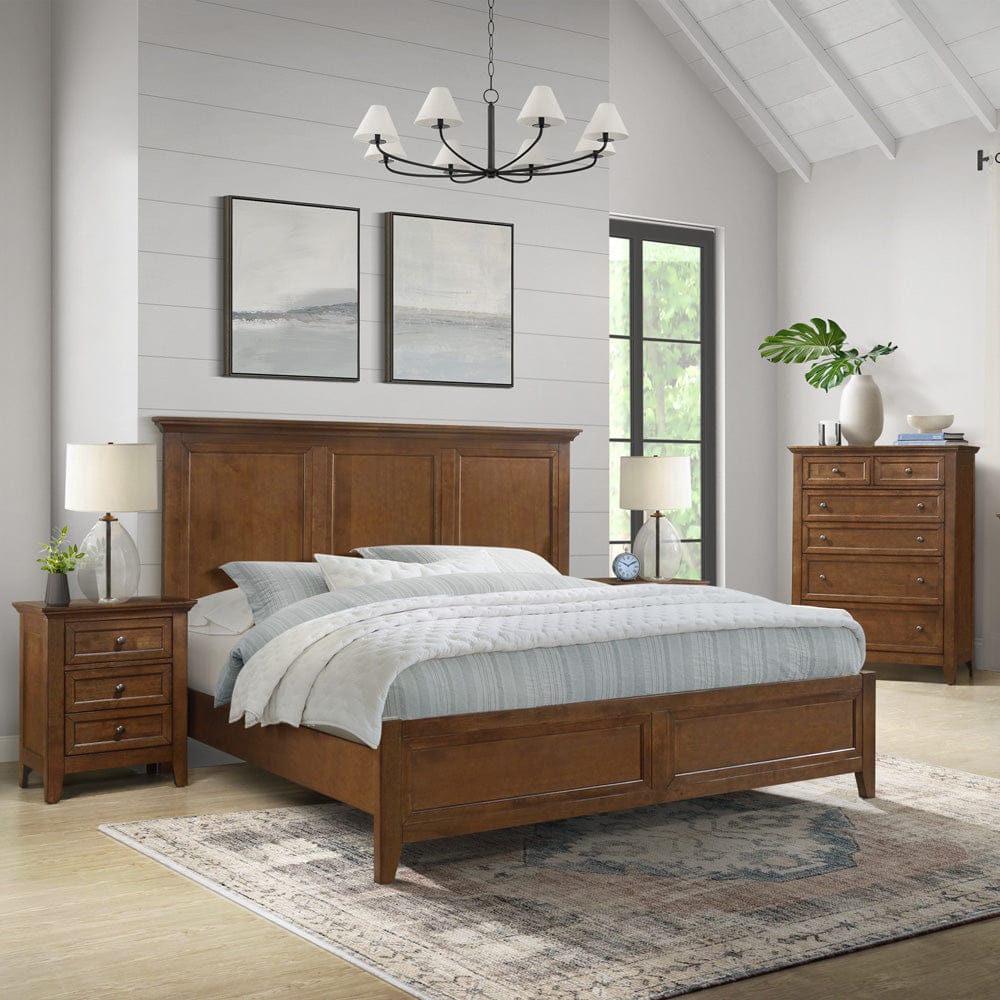 Intercon Furniture - San Mateo Queen Standard Bed  in Tuscan - SM-BR-8865Q-TUS-C view 2
