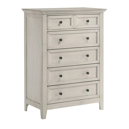 Intercon Furniture - San Mateo Youth Chest  in Rustic White - SM-BR-4305-RWH-C view 1