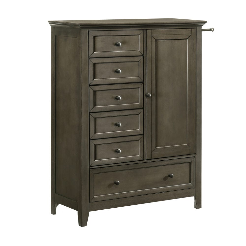 Intercon Furniture - San Mateo Youth Chifferobe  in Gray - SM-BR-4305CH-GRY-C view 1