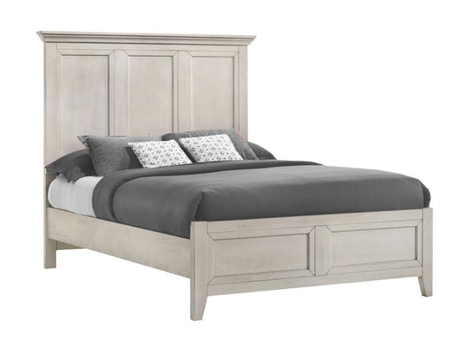Intercon Furniture - San Mateo Youth Full Panel Bed in Rustic White Finish veiw 1