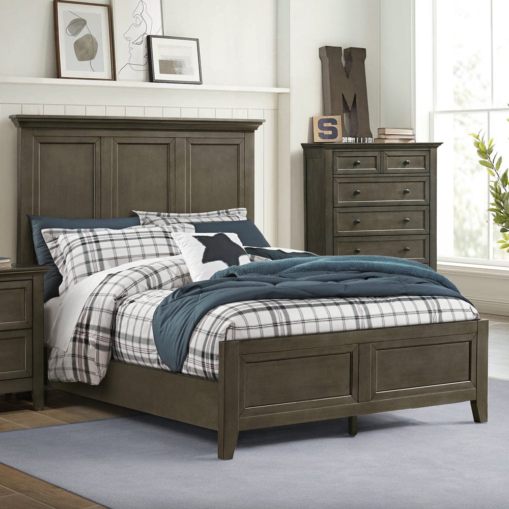 Intercon Furniture - San Mateo Youth Full Standard Bed  in Gray - SM-BR-4325F-GRY-C view 2