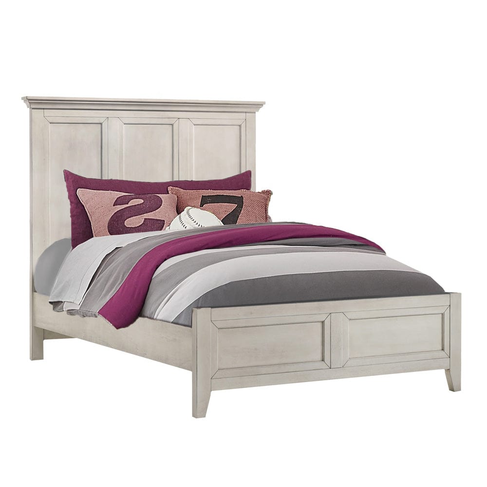 Intercon Furniture - San Mateo Youth Full Standard Bed  in Rustic White - SM-BR-4325F-RWH-C view 1