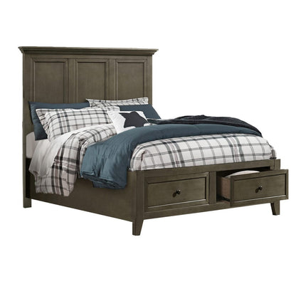 Intercon Furniture - San Mateo Youth Full Storage Bed  in Gray - SM-BR-4325FS-GRY-C view 1