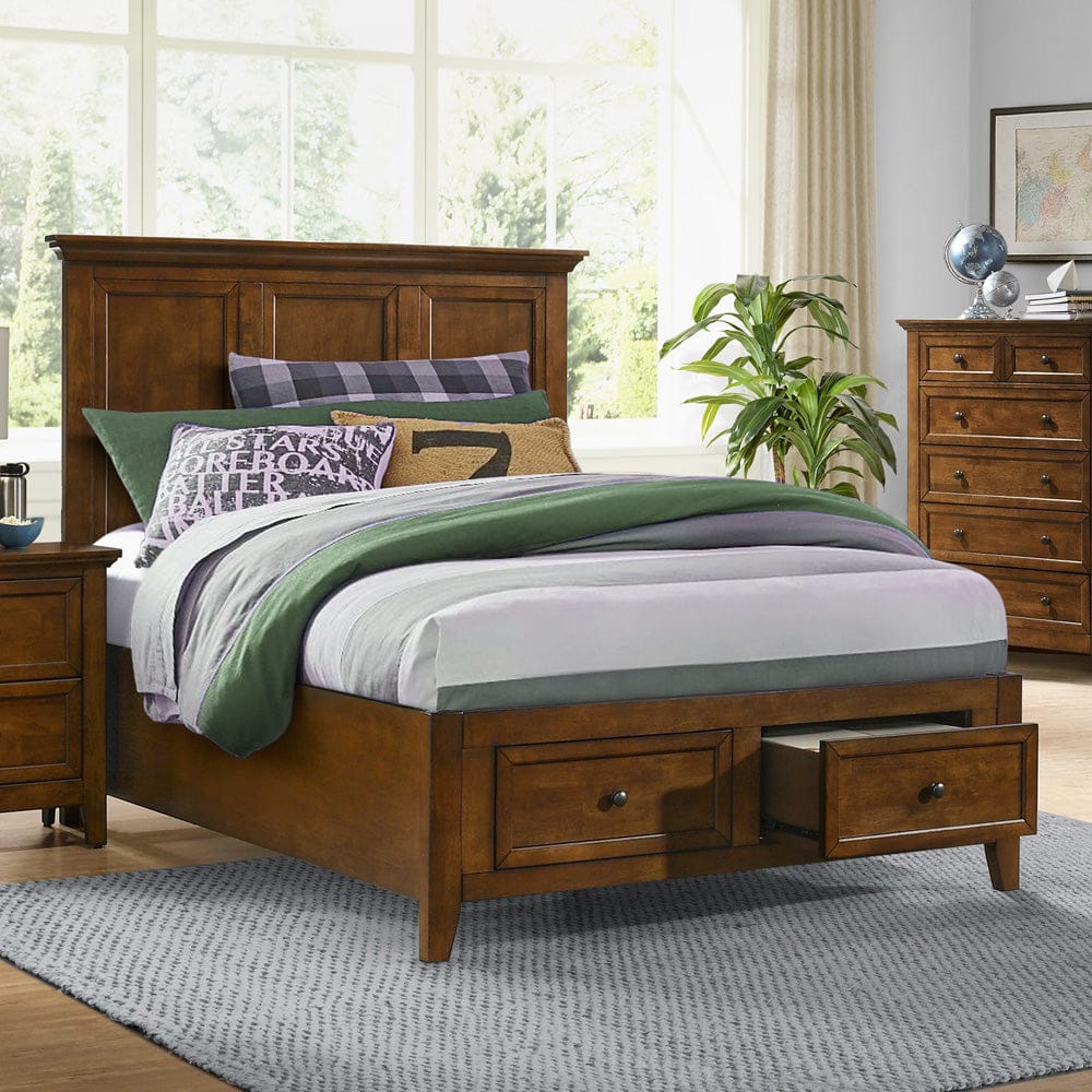 Intercon Furniture - San Mateo Youth Full Storage Bed  in Tuscan - SM-BR-4325FS-TUS-C view 2