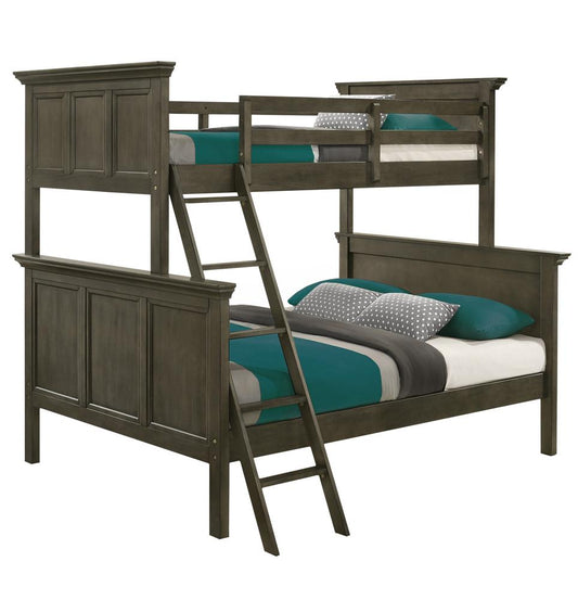 Intercon Furniture - San Mateo Youth Twin Over Full Bunk Bed in Gray Finish
