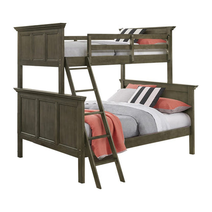 Intercon Furniture - San Mateo Youth Twin over Full Bunk Bed  in Gray - SM-BR-4660TF-GRY-C view 1