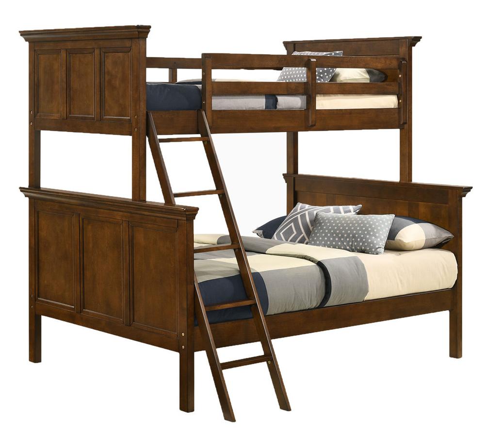Intercon Furniture - San Mateo Youth Twin Over Full Bunk Bed in Tuscan Finish veiw 1