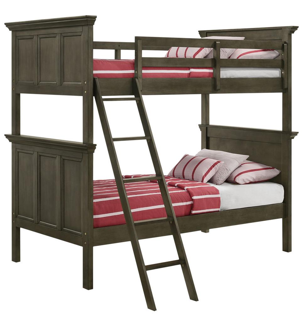Intercon Furniture - San Mateo Youth Twin Over Twin Bunk Bed in Gray Finish