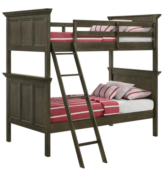 Intercon Furniture - San Mateo Youth Twin Over Twin Bunk Bed in Gray Finish
