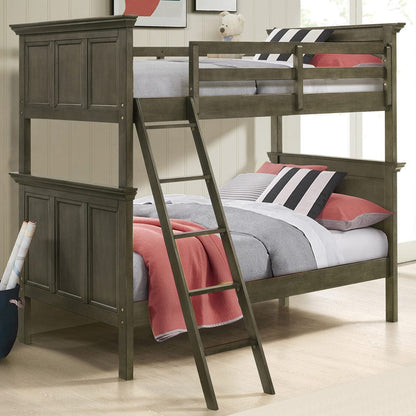 Intercon Furniture - San Mateo Youth Twin over Twin Bunk Bed  in Gray - SM-BR-4660TT-GRY-C view 2