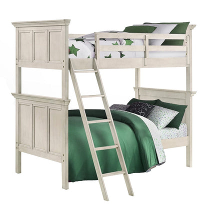 Intercon Furniture - San Mateo Youth Twin over Twin Bunk Bed  in Rustic White - SM-BR-4560TT-RWH-C view 1
