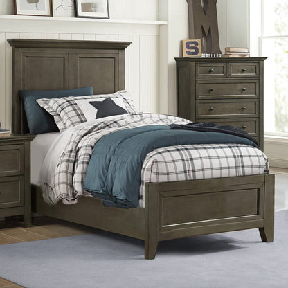 Intercon Furniture - San Mateo Youth Twin Standard Bed  in Gray - SM-BR-4325T-GRY-C view 2
