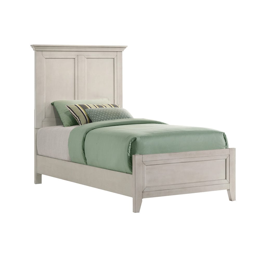 Intercon Furniture - San Mateo Youth Twin Standard Bed  in Rustic White - SM-BR-4325T-RWH-C view 1