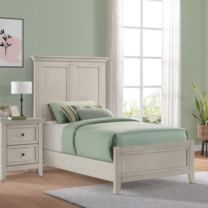 Intercon Furniture - San Mateo Youth Twin Standard Bed  in Rustic White - SM-BR-4325T-RWH-C view 2