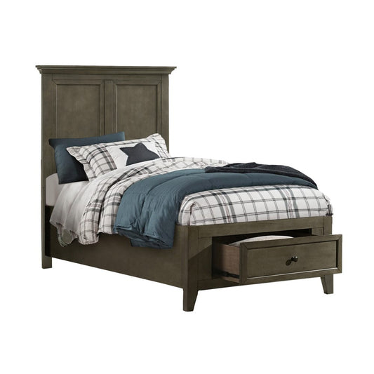 Intercon Furniture - San Mateo Youth Twin Storage Bed  in Gray - SM-BR-4325TS-GRY-C view 1