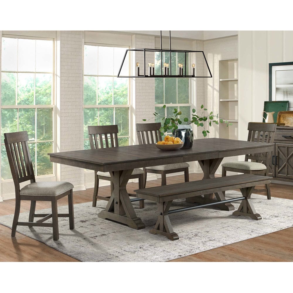 Intercon Furniture - Sullivan Trestle Dining Table in Burnished Clay - SU-TA-40104-BCL-C view 5