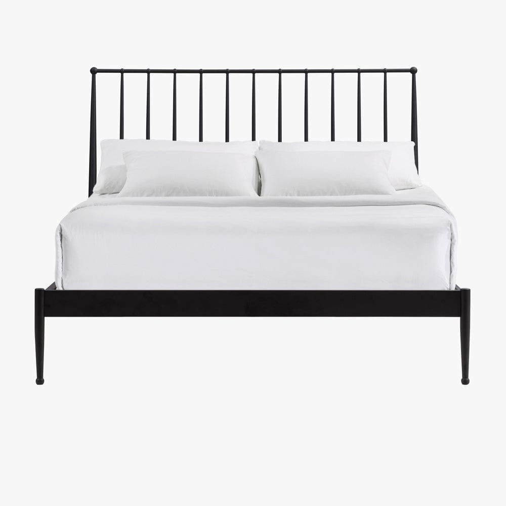 Intercon Furniture - Transitional Queen Metal Bed in Matte - MB-BR-TRNQEN-MTE-C view 3