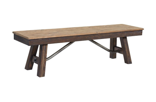 Intercon Furniture - Transitions 63 Bench, w/Wood Seat - TR-CH-6316BW-DWS-RTA veiw 1